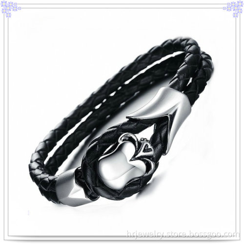Fashion Jewelry Skull Bracelet Leather Bracelet (HR6068)